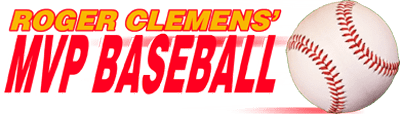 Roger Clemens' MVP Baseball logo for NES